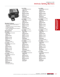Thumbnail of document Data Sheet - Intrinsic Safety Barriers